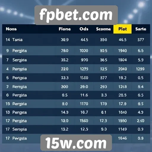 Comparativo de odds entre casas de apostas incluindo fpbet.com